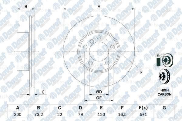 BOSCH 0986479A18 Fren Diski On Bmw 1 Serisi F20-F21 3 Serisi F30-F31-F34